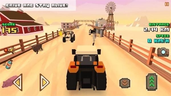 巨大的农场赛车最新版(blocky farm racing)下载,巨大的农场赛车,驾驶游戏,赛车游戏